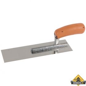 Pleisterspaan SUPER PROF 270x80x0.65 mm. greep achter met SUPERSOFT-handgreep. RVS