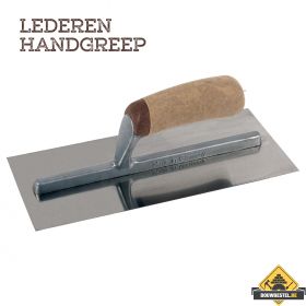 Pleisterspaan SUPER PROF PURE 330x120x0.65 mm RVS met Leren handgreep