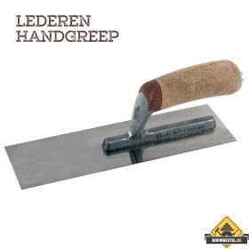 Pleisterspaan SUPER PROF PURE 270x80x0.65 mm RVS greep achter met Leren handgreep