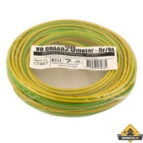 VD-draad 2.5 mm2 geel/groen - 20 meter