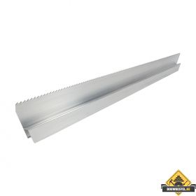 Wandrij Super Prof  aluminium h-profiel getand 125 cm