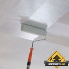 Hoe schilder ik mijn gestucte plafond?