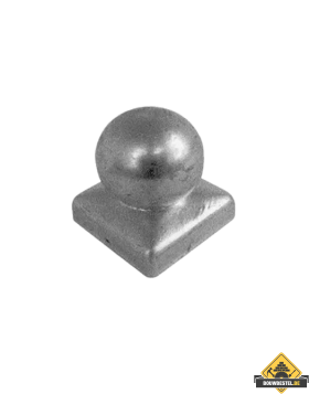 Paalornament Bol Thermisch Verzinkt 90x90mm