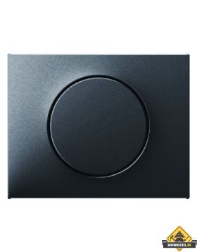 Hager Berker Centraalplaat + Draaiknop Dimmer K1 Antraciet (UITVERKOOP, OP = OP)