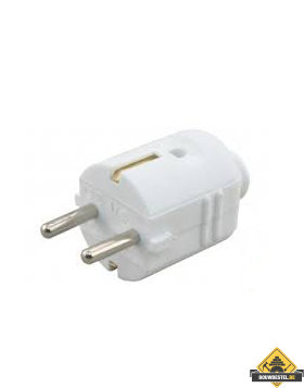 Stekker RA 10/16A wit 