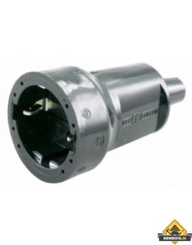Contrastekker RA pvc 10/16A zwart