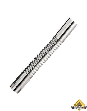 Riko chroom muurbuis recht buigbaar 32mm