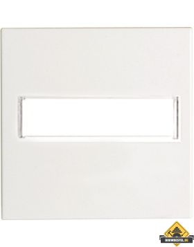 Opus 55 bedieningselement met tekstveld polarwit