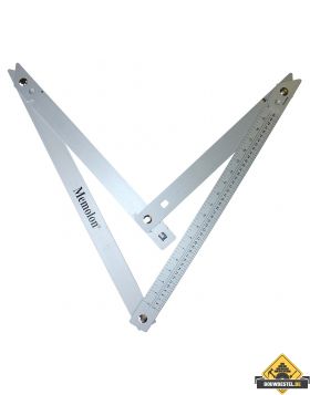 Memolon opvouwbare aluminium bouwhaak - 60 x 60 x 90 cm