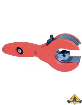 Pijpsnijder met ratel 6-28 mm rood