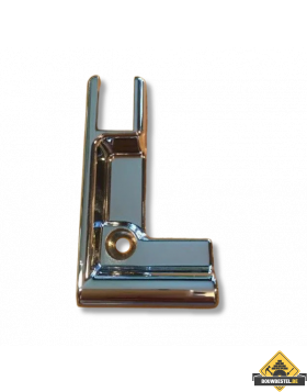 Chroom metalen zijpaneelhouder links
