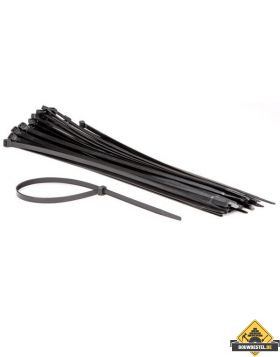 50-delige set met zwarte nylon kabelbinders - 8.8 x 500 mm