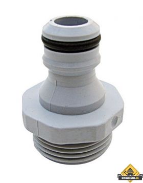 Nippel met uitwendige draad 3/4" kunststof