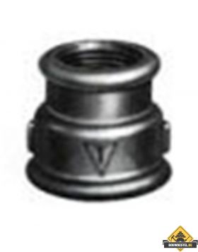 Draadfitting Verloopsok 1x3/4 Zwart