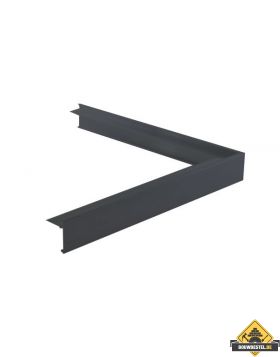 Daktrim buitenhoek 60 x 64 mm RAL7016
