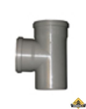 PVC T-stuk 90 graden manchet/spie 125mm