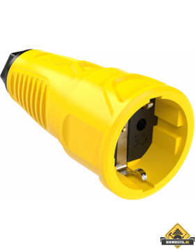 Sirox volrubber contrastekker geel, IP20