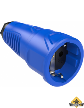 Sirox volrubber contrastekker blauw, IP20