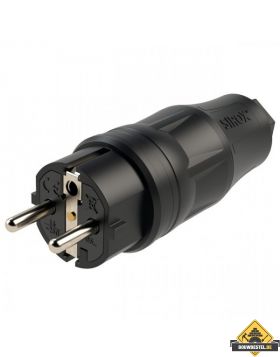 Sirox XL volrubber stekker zwart, IP44
