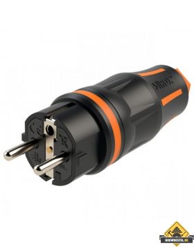 Sirox XL volrubber stekker zwart/oranje, IP44