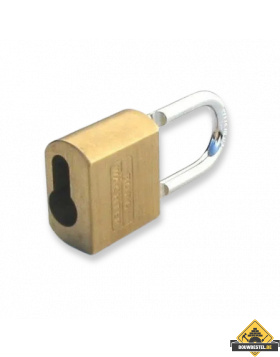 Burg Wächter Profi messing hangslot voor halve profielcilinders - 50 mm