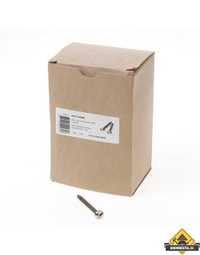 Ééntoer anti-inbraak schroeven 5x50mm RVS | 100 stuks