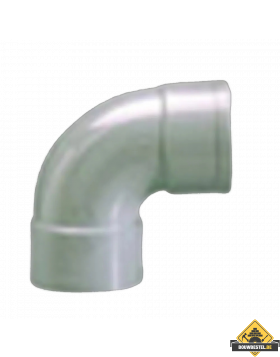 PVC Afvoerbocht 90 graden mof/mof grijs 40mm