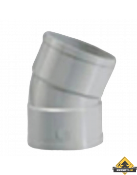PVC Afvoerbocht 22 graden mof/mof 40mm