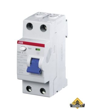 ABB Aardlekschakelaar 2-polig type A, F202A 25 A, 0,03 A  