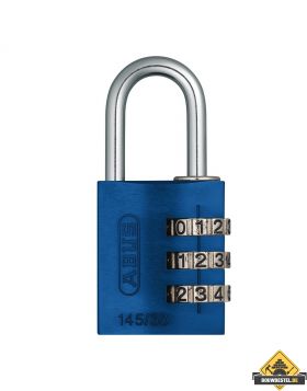 Abus 145/30 blauw aluminium cijfercombinatiehangslot - 30 mm