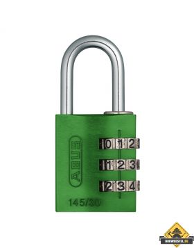Abus 145/30 groen aluminium cijfercombinatiehangslot - 30 mm