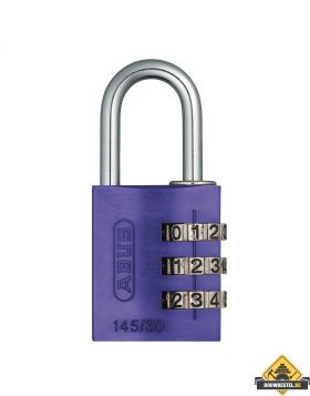 Abus 145/30 paars aluminium cijfercombinatiehangslot - 30 mm