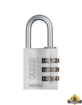 Abus 145/30 zilver aluminium cijfercombinatiehangslot - 30 mm