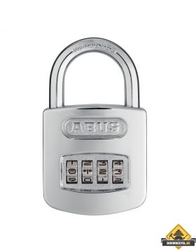 Abus 160/50 verchroomd cijfercombinatiehangslot - 50 mm