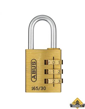 Abus 165/30 verchroomd cijfercombinatiehangslot - 30 mm