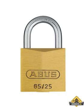 Abus 65/25 messing hangslot verschillend sluitend - 25 mm