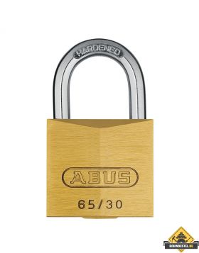 Abus 65/30 messing hangslot gelijksluitend - 30 mm