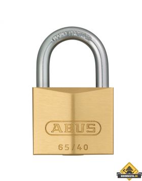 Abus 65/40 messing hangslot gelijksluitend - 40 mm