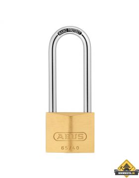 Abus 65/40HB63 messing hangslot met hoge beugel gelijksluitend - 40 mm