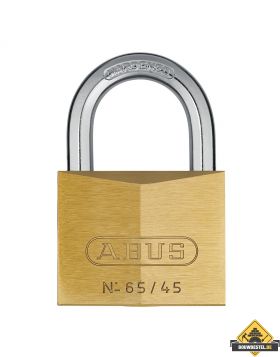 Abus 65/45 messing hangslot verschillend sluitend - 45 mm