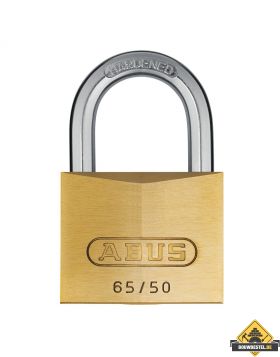 Abus 65/50 messing hangslot gelijksluitend - 50 mm