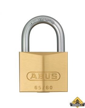 Abus 65/60 messing hangslot gelijksluitend - 60 mm