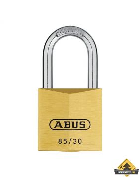 Abus 85/30HB24 messing hangslot met hoge beugel gelijksluitend - 30 mm