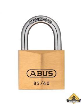 Abus 85/40 messing hangslot gelijksluitend - 40 mm