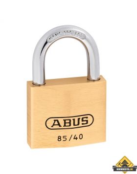 Abus 85/40HB40 messing hangslot met hoge beugel verschillend sluitend - 40 mm
