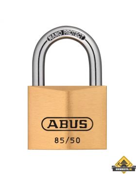 Abus 85/50 messing hangslot gelijksluitend - 50 mm