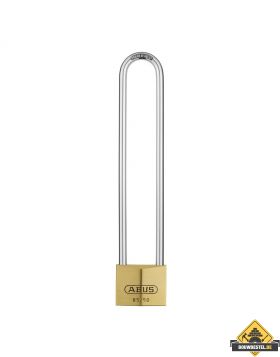 Abus 85/50HB200 messing hangslot met hoge beugel verschillend sluitend - 50 mm