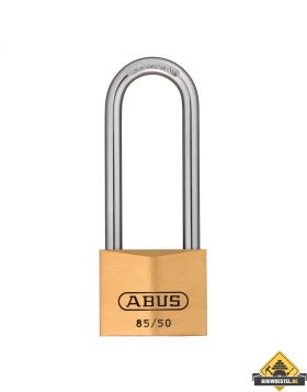 Abus 85/50HB80 messing hangslot met hoge beugel gelijksluitend - 50 mm