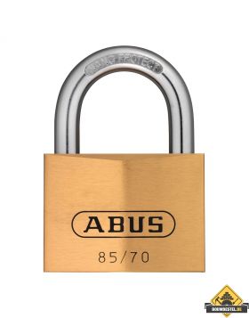 Abus 85/70 messing hangslot verschillend sluitend - 70 mm