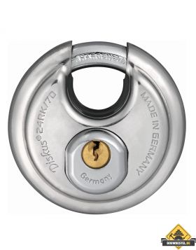 Abus 24/70 RVS discushangslot gelijksluitend - 70 mm